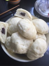 热腾腾的豆沙包做法图解6)