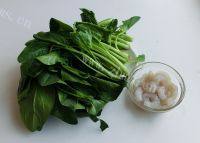 好吃的菠菜虾仁做法图解1)