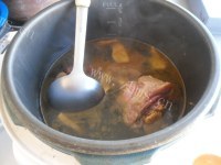 好吃的火腿煲萝卜块做法图解8)