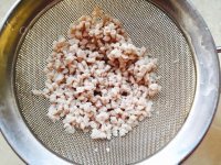 美味的青菜瘦肉面条粥做法图解6)