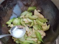 家常菜杏鲍菇炒油菜做法图解6)