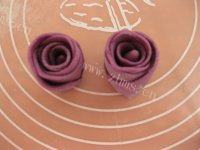 紫薯玫瑰花馒头的做法图解十