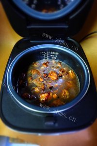 香菇排骨焖饭做法图解9)