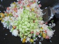 自己做的多彩炒饭做法图解10)