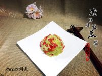 家常凉拌蒜蓉瓜翠做法图解13)