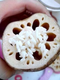 美味的红糖糯米藕做法图解3)