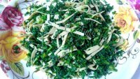 美味的凉拌百叶荠菜做法图解8)