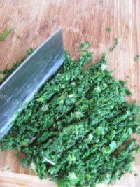 自己做的荠菜猪肉水饺做法图解5)