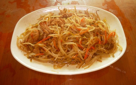 肉炒豆芽