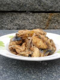 美味的红烧河豚鱼