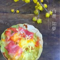土豆泥吐司披萨做法图解9)