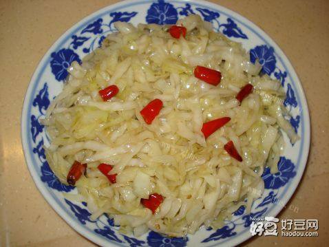 好吃的酸辣包菜丝