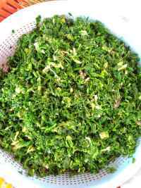 美味的荠菜包子做法图解3)