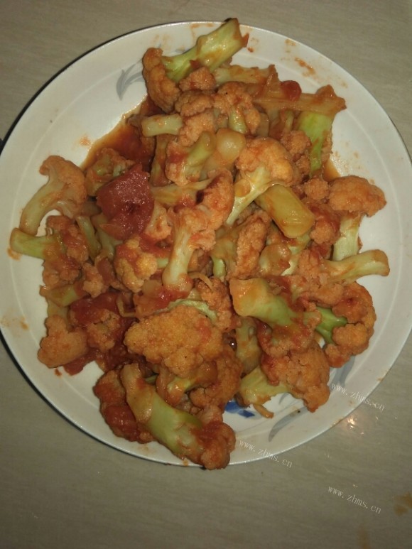 唇齿留香的西红柿炒菜花