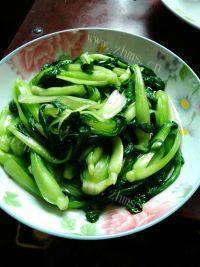 很有食欲的炒小青菜