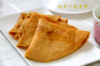 自制胡萝卜鸡蛋饼做法图解10)