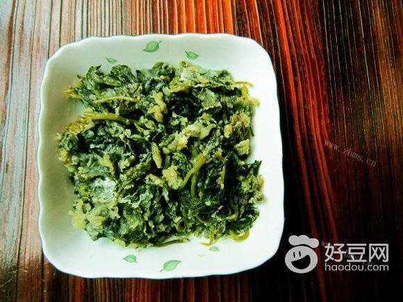 蒸红薯叶