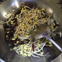 风味美食卤肉豆芽菜做法图解4)
