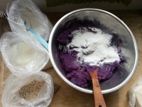 美味的芝士紫薯球做法图解1)