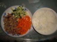 非常美味的鸭肉炒饭做法图解1)