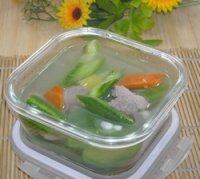 简单的丝瓜肉片汤