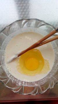 口齿留香的菠菜蛋饼做法图解5)