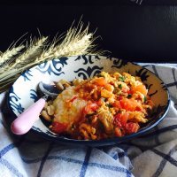 美味的番茄炒蛋盖饭做法图解6)