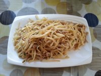 家常菜素炒茭白