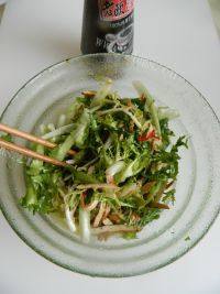 美味香干拌苦菊做法图解7)