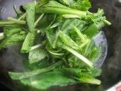 美味的小白菜粉条汤做法图解2)