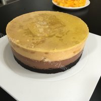 色香味俱全的双色慕斯流心蛋糕做法图解27)