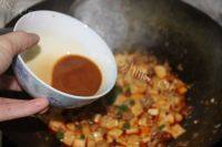 味道香醇的肉末烧豆腐