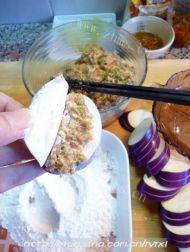 自己做的鱼香茄饼做法图解7)