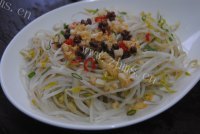 家常菜凉拌豆芽做法图解7)