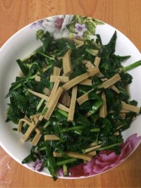家常菜韭菜炒豆干