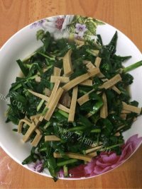 家常菜韭菜炒豆干