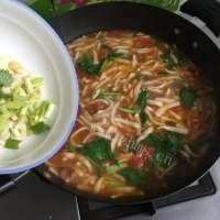 美味的炮仗子汤饭做法图解14)