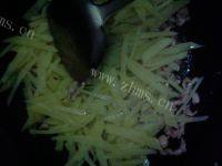 香脆的肉炒土豆丝做法图解7)