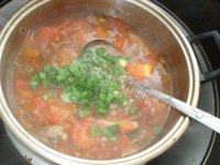 健康营养的西红柿牛腩汤