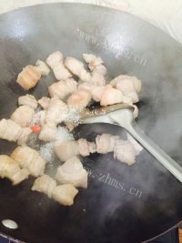 家常菜萝卜炖肉做法图解3)