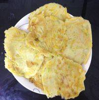 自己做的南瓜鸡蛋饼