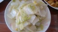 美味的炒小白菜做法图解6)