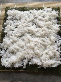 自制紫菜包饭做法图解7)