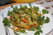 凉拌青椒金针菇做法图解4)
