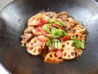 莲藕烧鸭肉做法图解12)