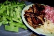 自己做的扁豆焖饭做法图解1)