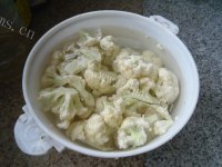 家常菜干锅菜花做法图解1)