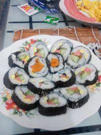 紫菜卷饭做法图解13)