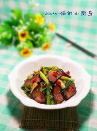 家常菜青蒜炒腊肉