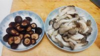 家常菜炒双菇做法图解1)